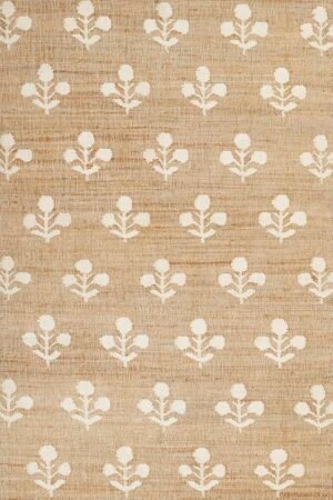 jute floral rug