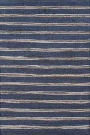 blue and white jute rug