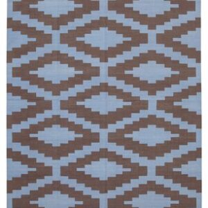 aztec blue rug