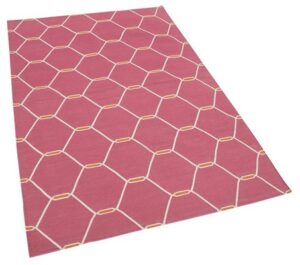 pink area rug