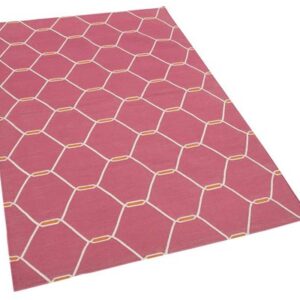 pink area rug