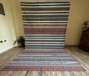 striped rug
