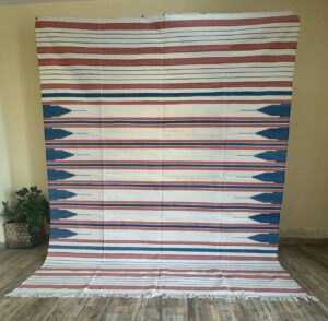 large striped rug