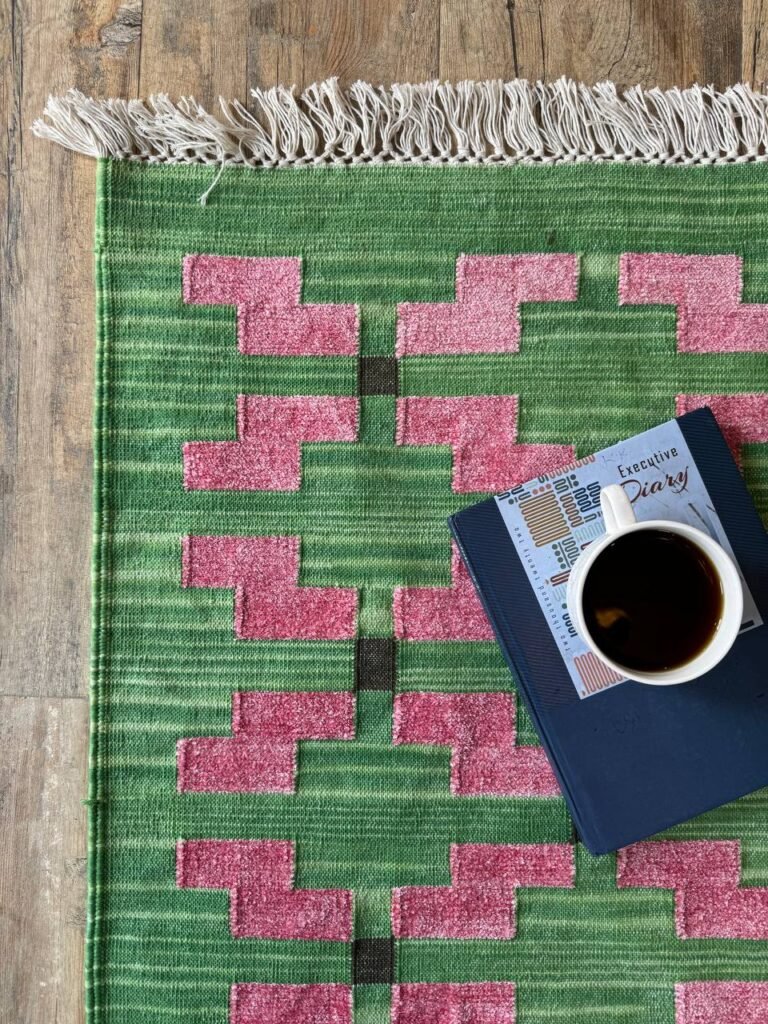 Buy and Transform Your Home with Green and Pink Rug