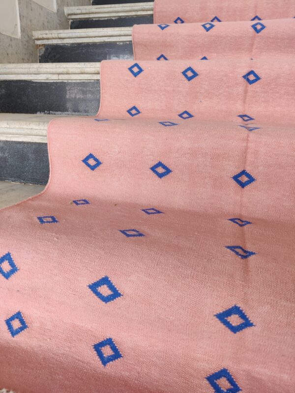 pink stair runner