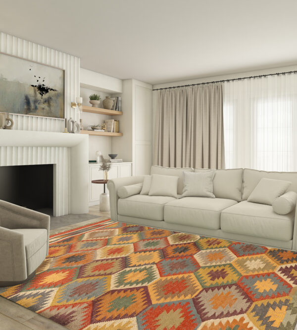 multi color rug for living room