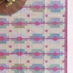 Handwoven Wool Kilim Area Rug with Southwestern Geometric Pattern – Living Room & Bedroom Rug view 9
