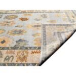 Handwoven Wool Oushak Area Rug, Turkish Style Wool Oushak Rug for Living Room & Bedroom view 2