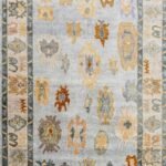Handwoven Wool Oushak Area Rug, Turkish Style Wool Oushak Rug for Living Room & Bedroom view 1