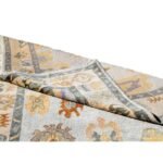 Handwoven Wool Oushak Area Rug, Turkish Style Wool Oushak Rug for Living Room & Bedroom view 4