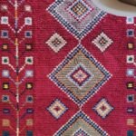 Moroccan Berber Style Wool Rug – Geometric Diamond Medallion Design, Handwoven Moroccan Wool Area Rug view 7