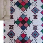 Moroccan Diamond Pattern Wool Area Rug view 9