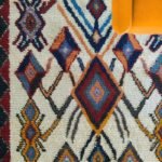 Handmade Moroccan Wool Area Rug, Azilal Style Tribal Diamond Carpet for Living Room & Bedroom view 15