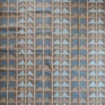 Brown and Blue Geometric Cotton Flat Weave Rug for Living Room, Modern Geometric Cotton Flatweave Area Rug for Home Office view 11