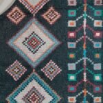 Modern Moroccan Wool Area Rug, Handwoven Moroccan Wool Rug for Living Room & Bedroom view 11