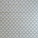 Modern Geometric Cotton Flatweave Rug for Living Room – Cream & Grey Design view 1