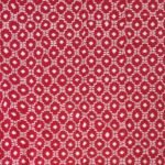 Handwoven Red and White Geometric Diamond Pattern Cotton Flat Weave Area Rug, Reversible Boho Dhurrie Kilim style view 1