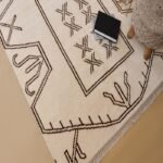 Boho Moroccan Wool Rug – Handmade Living Room & Bedroom Area Rug, Handmade Berber Area Carpet view 4