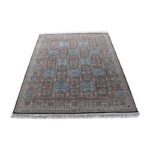 Handwoven Wool Oushak Area Rug, Vintage Turkish Oushak Carpet in Soft Blue & Pink for Living Room, Bedroom & Luxury Home Décor view 4
