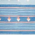 Handwoven Cotton Area Rug with Scandinavian Geometric Pattern – Living Room & Bedroom Rug view 5