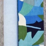 Hand Tufted Wool Abstract Botanical Area Rug – Modern Blue Green Living Room Carpet view 5