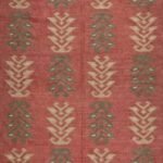 Handwoven Wool Jute Area Rug, Rustic Botanical Leaf Pattern Rug in Terracotta Red for Living Room, Bedroom & Farmhouse Décor view 3