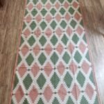 Eco-Friendly Handmade Cotton Rug – Flatweave Kilim for Living Room or Bedroom, Geometric Design – Easy to Clean Indoor Runner view 12