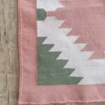 Eco-Friendly Handmade Cotton Rug – Flatweave Kilim for Living Room or Bedroom, Geometric Design – Easy to Clean Indoor Runner view 11