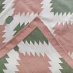 Eco-Friendly Handmade Cotton Rug – Flatweave Kilim for Living Room or Bedroom, Geometric Design – Easy to Clean Indoor Runner view 10