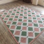Eco-Friendly Handmade Cotton Rug – Flatweave Kilim for Living Room or Bedroom, Geometric Design – Easy to Clean Indoor Runner view 8