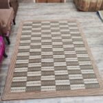 Hand Tufted Wool Striped Area Rug – Modern Neutral Living Room Carpet, Luxury Bedroom Wool Carpet view 5