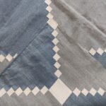 Premium Handwoven Cotton Flat Weave Rug – Durable Geometric Area Rug in Blue & Gray view 4