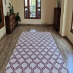 Handwoven Cotton Flatweave Area Rug for Living Room, Natural Fiber Cotton Area Rug view 9