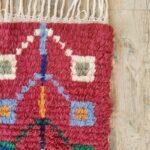 Moroccan Berber Style Wool Rug – Geometric Diamond Medallion Design, Handwoven Moroccan Wool Area Rug view 6