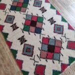 Moroccan Diamond Pattern Wool Area Rug view 7