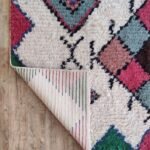 Moroccan Diamond Pattern Wool Area Rug view 2