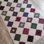 Moroccan Berber Wool Rug, Geometric Diamond Pattern Living Room Area Rug, Colorful Geometric Design view 7
