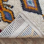 Handmade Moroccan Wool Area Rug, Azilal Style Tribal Diamond Carpet for Living Room & Bedroom view 11