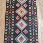 Modern Moroccan Wool Area Rug, Handwoven Moroccan Wool Rug for Living Room & Bedroom view 9