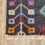 Modern Moroccan Wool Area Rug, Handwoven Moroccan Wool Rug for Living Room & Bedroom view 7