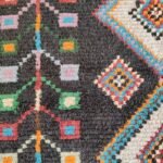 Modern Moroccan Wool Area Rug, Handwoven Moroccan Wool Rug for Living Room & Bedroom view 6