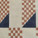Modern Abstract Cotton Area Rug for Living Room, Bedroom and Office, Handmade Cotton Area Rug for Modern Home Décor view 4