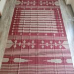Handwoven Wool Jute Area Rug with Southwestern Tribal Pattern, Living Room & Bedroom Rug view 8