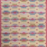 Handwoven Wool Kilim Area Rug with Southwestern Geometric Pattern – Living Room & Bedroom Rug view 1