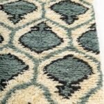 Handmade Moroccan Berber Wool Rug, Geometric Shaggy Area Rug, Large Area Rug for Cozy Bedroom Decor view 4