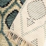 Handmade Moroccan Berber Wool Rug, Geometric Shaggy Area Rug, Large Area Rug for Cozy Bedroom Decor view 3