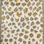5×7 Leopard Print Moroccan Wool Rug – Hand-Knotted Spotted Rectangle Area Carpet view 6