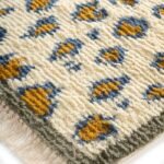 5×7 Leopard Print Moroccan Wool Rug – Hand-Knotted Spotted Rectangle Area Carpet view 5