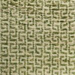 Handmade Moroccan Berber Wool Rug, Geometric Shaggy Area Rug, Green Line Carpet, Pastel Green & Cream Shaggy Carpet view 6