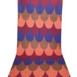 Handwoven Premium Cotton Wool Blend Rug – Scalloped Art Deco Design, Geometric Area Rug for Modern Living Room view 6